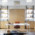 Modern 4-Light Crystal Ceiling Light Gold Flush Mount